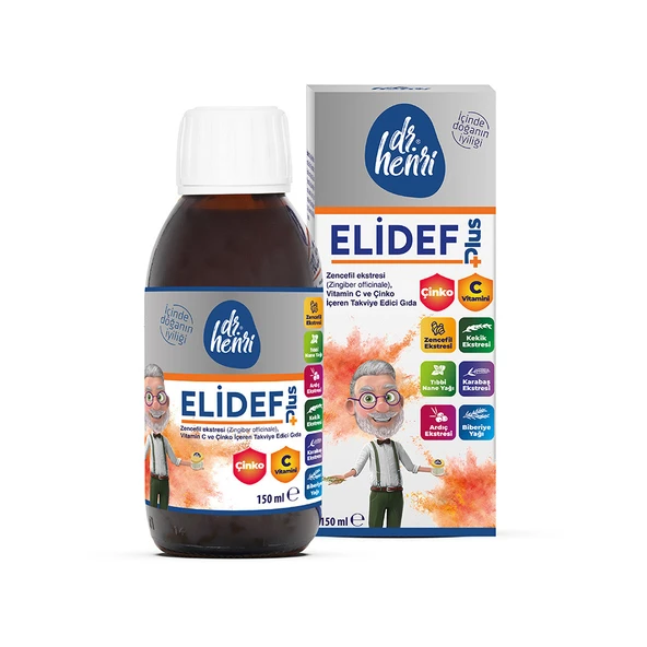 Elidef Şurup Zencefil, C Vitamini Ve Çinko Içeren Takviye Edici Gıda ürün görseli