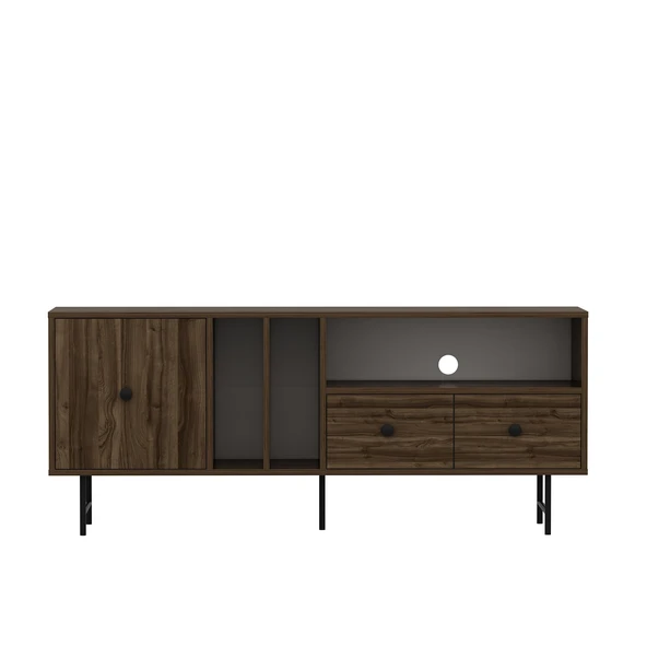 T002 Kapaklı, Çekmeceli Tv Sehpası Sandık Ceviz - 7