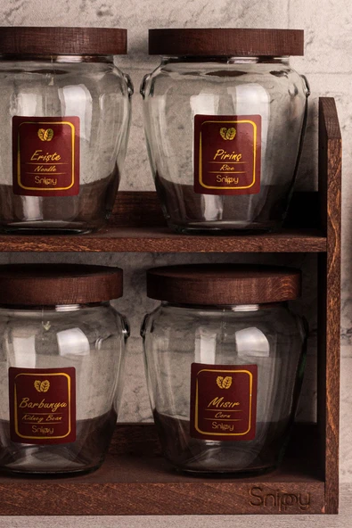 Snippy Baharat ve Saklama Kabı Bakliyat Etiketi 24 Adet Etiket Suya Yıkamaya Dayanıklı Kendinden Yapışkanlı - Resim 3