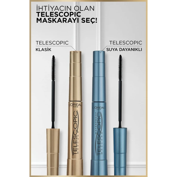 L'Oréal Paris Telescopic Suya Dayanıklı Maskara - Siyah - 2