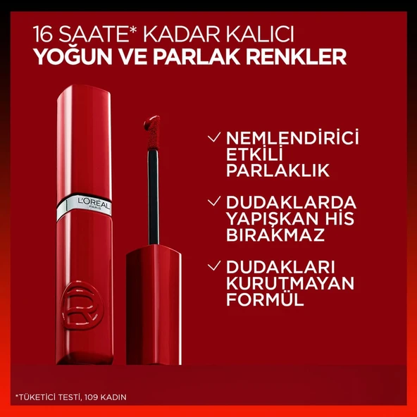 L'Oréal Paris Infaillible Laque Resistance Likit Parlak Ruj - 635 Worth It Medium - 4