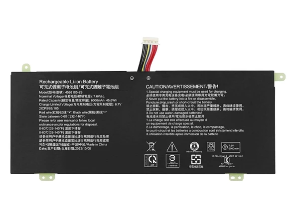 RETRO Toshiba Dynabook Satellite Pro C40-G, 4588105-2S Notebook Bataryasi