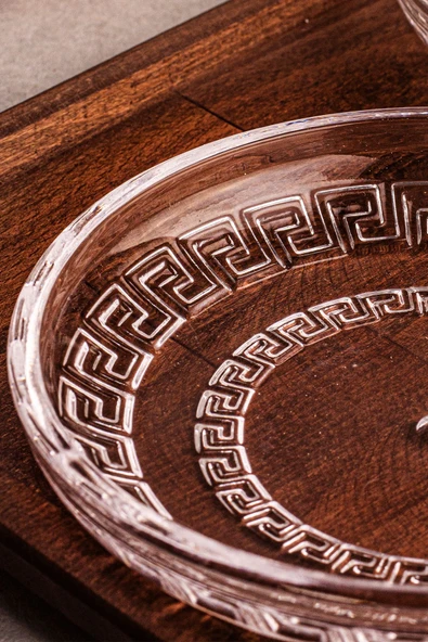 Snippy Lady - 2'li El Yapımı Cam Tabak Kahvaltı Tabağı Sunum Tabağı Sos Tabağı 14,5 cm - Resim 6