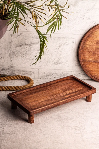 Snippy Servy - Ahşap Dikdörtgen Sunumluk Yükseltici Organizer Düzenleyici ürün görseli