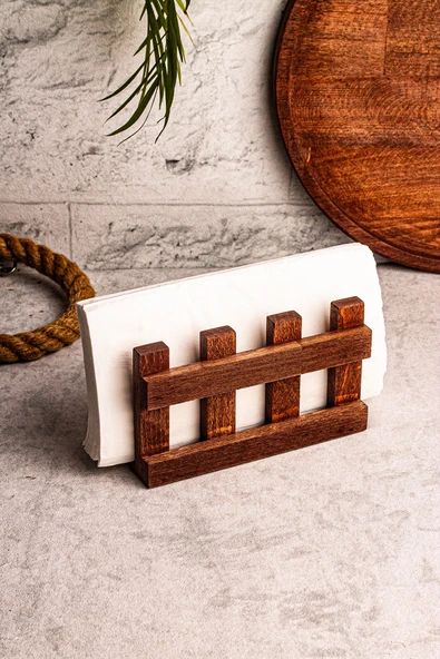 Snippy Farmy - Ahşap Peçetelik Masaüstü Peçete Organizeri - Resim 5