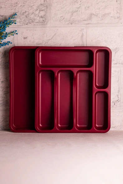 Snippy Spony - Tek Taraflı Uzayabilen Ayarlanabilir Pratik Çekmece Içi Kaşıklık Düzenleyici , Kepçelik - Resim 2