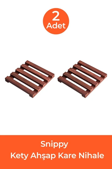 Snippy Kety - 2'li Ahşap Kare Nihale - Resim 2