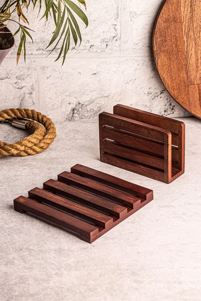 Snippy Sofra Mutfak Sunumluk Peçetelik Nihale 2'li Sofra Seti Mutfak Düzenleyici ürün görseli