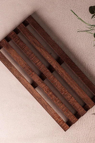 Snippy Kety Uzun - Ahşap Büyük Nihale Uzun Nihale Borcam Altlık Çaydanlık Altlığı - Resim 4