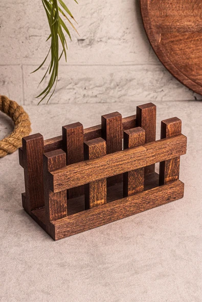 Snippy Farmy - Ahşap Peçetelik Masaüstü Peçete Organizeri ürün görseli