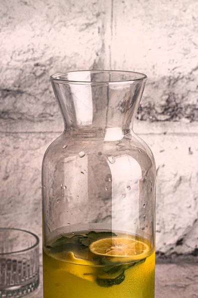 Snippy Ahşap Top Kapaklı Karaf / Sürahi 1200ml - 2