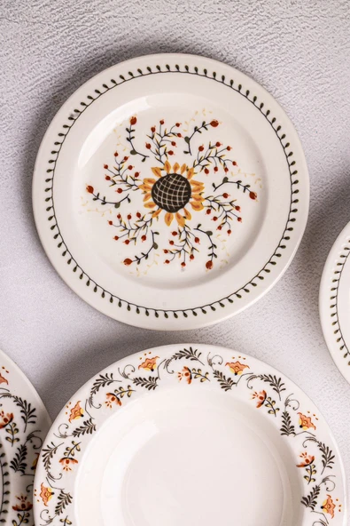 Snippy Garden - 24 Parça 6 Kişilik Porselen Yemek Takımı - 3