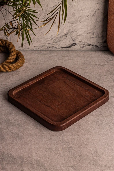 Snippy Ahşap Kare Tepsi 4 Kare Kase Uyumlu 4 Kaselik Elysia Timeless Uyumlu Tepsi Sunumluk ürün görseli