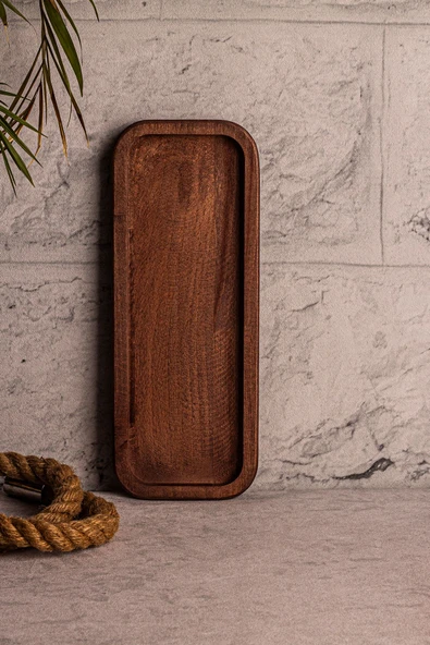 Snippy Ahşap Tepsi 3 Kare Kase Uyumlu 3 Kaselik Elysia Timeless Uyumlu Tepsi Sunumluk - Resim 5