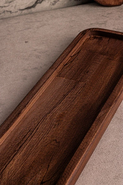 Snippy Ahşap Tepsi 4 Kare Kase Uyumlu 4 Kaselik Elysia Timeless Uyumlu Tepsi Sunumluk - Resim 4