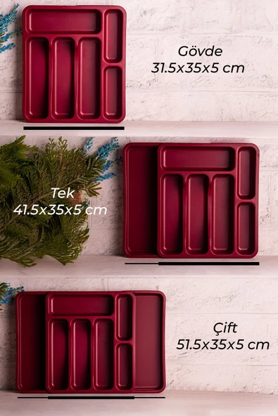 Snippy Spony - Çift Taraflı Uzayabilen, Ayarlanabilir Pratik Çekmece Içi Kaşıklık Düzenleyici , Kepçelik - Resim 8