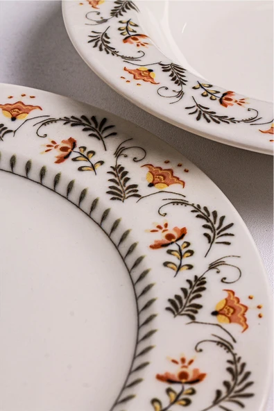 Snippy Garden - 18 Parça 6 Kişilik Porselen Yemek Takımı - 4