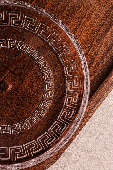 Snippy Lady - 4'lü El Yapımı Cam Tabak Kahvaltı Tabağı Sunum Tabağı Sos Tabağı 14,5 cm - Resim 6