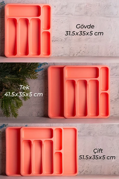Snippy Spony - Çift Taraflı Uzayabilen, Ayarlanabilir Pratik Çekmece Içi Kaşıklık Düzenleyici , Kepçelik - Resim 3