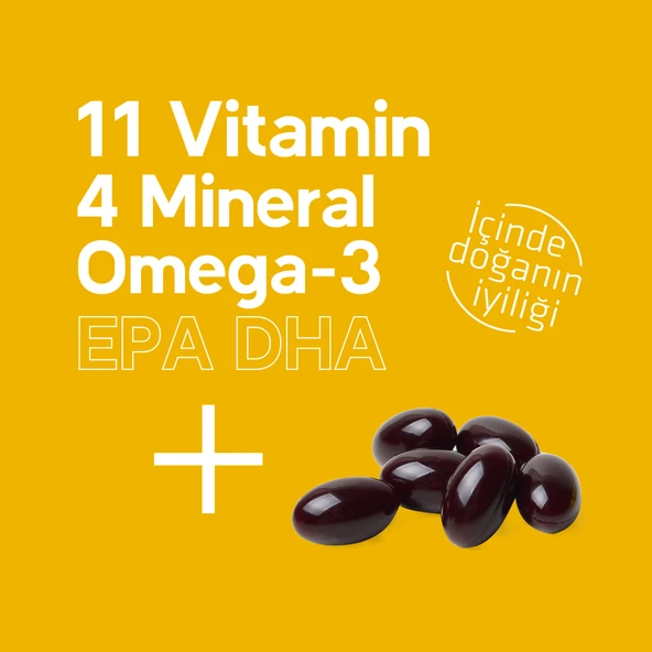 Selevit Mom 30 Kapsül Omega-3, Multivitamin ve Multimineral İçeren Takviye Edici Gıda - Resim 6