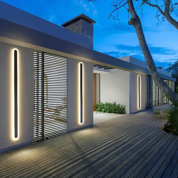 Ip Aplik duvar apliği dekortif açık alan dış mekan lamba aydınlatma ışık Su geçirmez Bahçe Led Modern A-IPD-5066 16W - 4