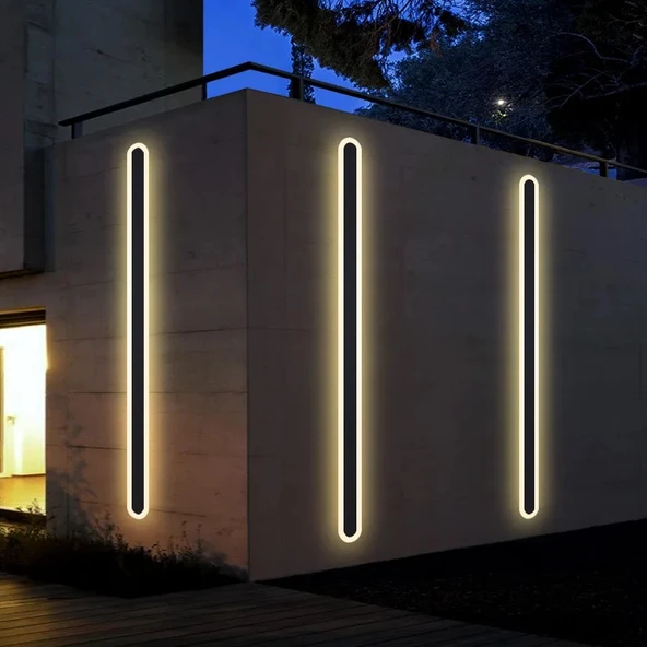 Ip Aplik duvar apliği dekortif açık alan dış mekan lamba aydınlatma ışık Su geçirmez Bahçe Led Modern A-IPD-5066 16W - 6