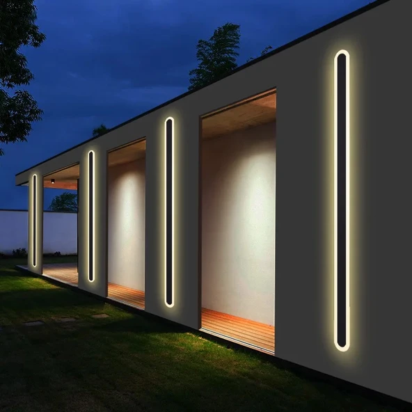 Ip Aplik duvar apliği dekortif açık alan dış mekan lamba aydınlatma ışık Su geçirmez Bahçe Led Modern A-IPD-5066 16W - 2