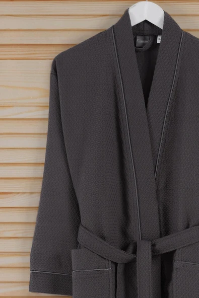 Varol Dama Serisi Kimono Yaka Pike Bornoz Sabahlık - 20