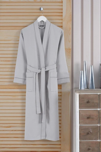 Varol Dama Serisi Kimono Yaka Pike Bornoz Sabahlık - 39