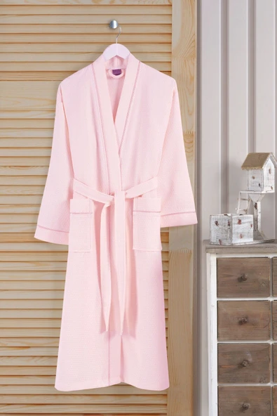 Varol Dama Serisi Kimono Yaka Pike Bornoz Sabahlık - 18