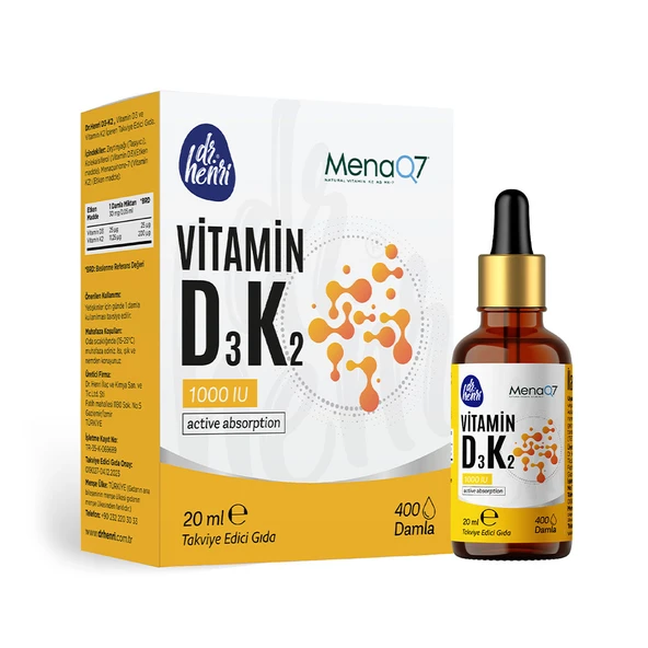 D3 K2 Vitamini içeren Takviye Edici Gıda ürün görseli