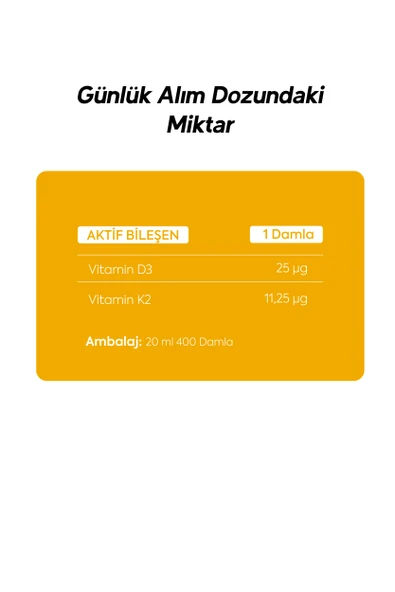 D3 K2 Vitamini içeren Takviye Edici Gıda - 5