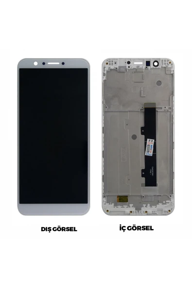 Teknonet General Mobile GM8 Uyumlu Lcd+Dokunmatik+Çıtalı - Beyaz