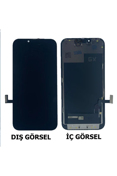 Teknonet Apple iPhone 13 Uyumlu GX Oled Lcd+Dokunmatik+Çıtalı - Siyah