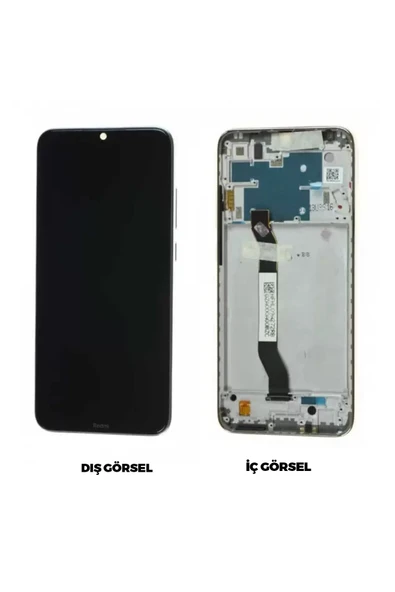 Xiaomi Redmi Note 8 Uyumlu Lcd Dokunmatik Çıtalı - Gümüş