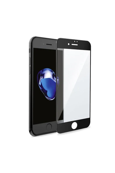 Apple Iphone 7 Plus Uyumlu Ön Koruma Seramik Nano Ekran Koruyucu - Siyah