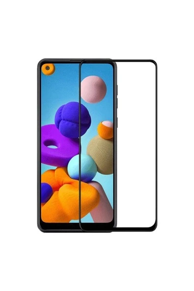 Samsung Galaxy A21S Uyumlu Ön Koruma Mat Seramik Nano Ekran Koruyucu - Siyah