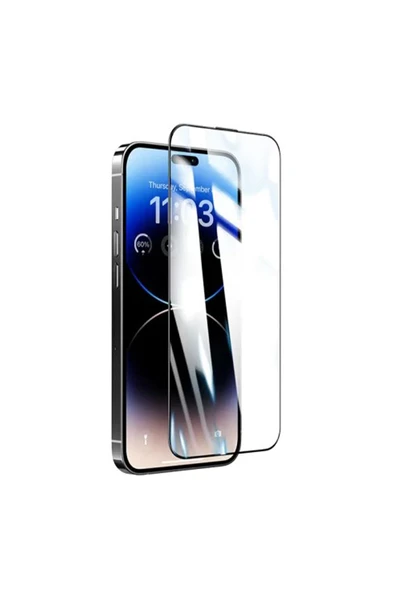 Apple iPhone 12 Pro Max Uyumlu Proof Dust Tools HD Full Cam Koruyucu - Siyah