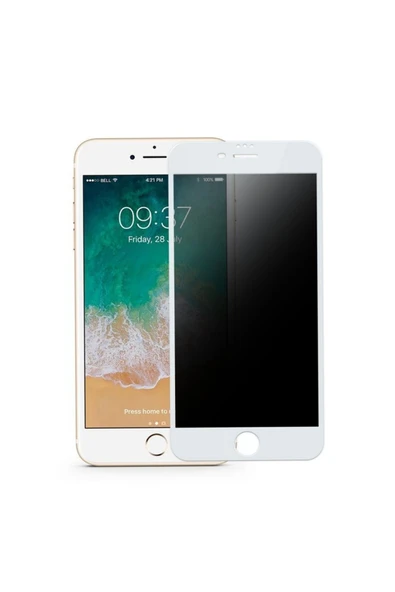 Apple iPhone 7 Uyumlu Ön Koruma Hayalet Seramik Nano Ekran Koruyucu - Beyaz