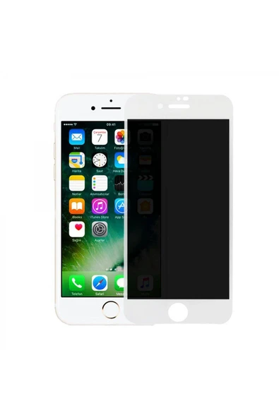 Apple iPhone 7 Uyumlu Hayalet Full Cam Koruyucu - Beyaz