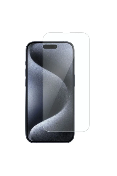 Apple Iphone 15 Pro Uyumlu Ön Koruma Cam Ekran Koruyucu - Şeffaf