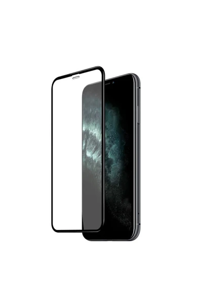 Apple Iphone 11 Pro Max Uyumlu Ön Koruma Seramik Nano Ekran Koruyucu - Siyah