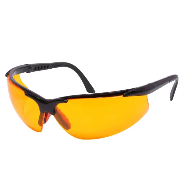 Baymax İş Güvenlik Gözlüğü Koruyucu Silikonlu Gözlük S600 Sarı