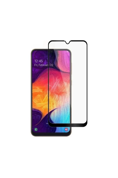 Samsung Galaxy A50 Uyumlu 5d Glas Full Cam Koruyucu - Siyah