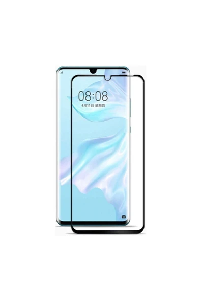 Huawei P30 Lite Uyumlu 5d Glas Full Cam Koruyucu - Siyah