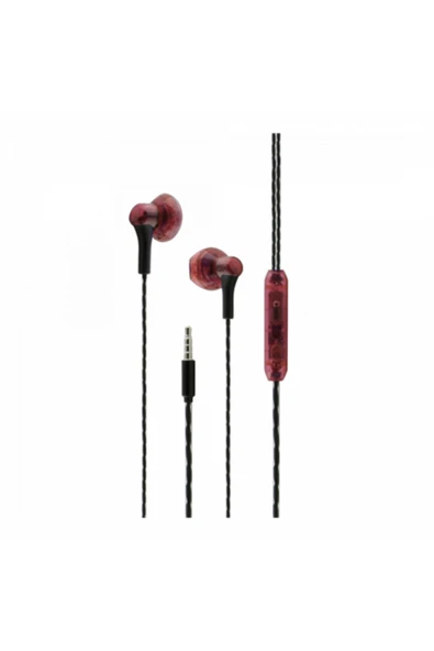 Nt-38 Kablolu 100 Cm Kulak Içi Kulaklık (kırmızı)