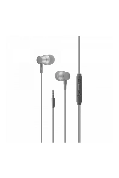 ENT-39 3.5 Jack Girişli Kulak İçi Kulaklık - Gümüş