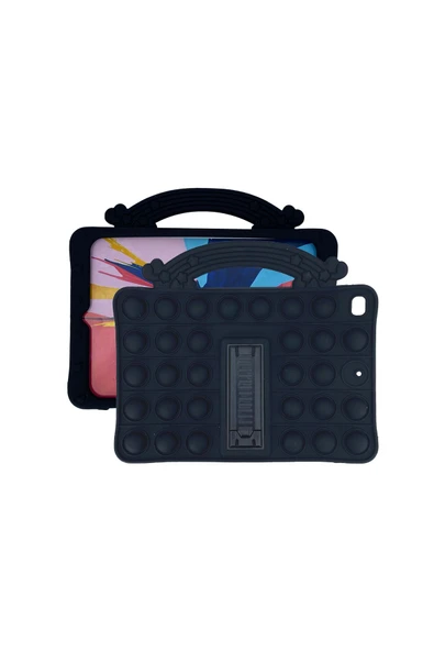 Apple iPad Mini Uyumlu Standlı Pop It Arka Koruma - Siyah