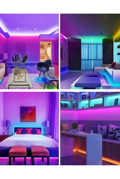 Voxify Light Köşe Led Lambader Oda Aydınlatma Sistemi Full Rgb Çok Özellik Full Renk Led Rbg Lambader