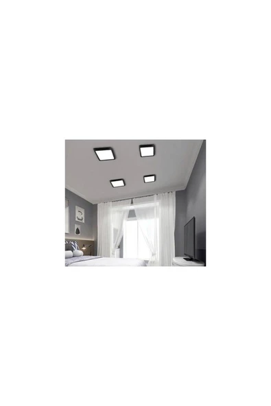 Voxify 20x20cm Metal Kasa Led Panel A Kalite Aydınlatma 18w Oturma Odası Aydınlatma Lambader - 3